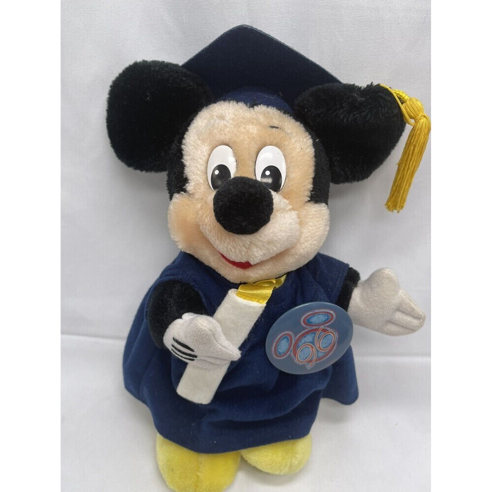 Mickey Mouse Graduation Plush Mouseketoys Disney 11” 90s Parks Disneyland 1996